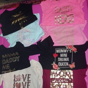 9 shirts. 18-24 💜month Girls bundle💙